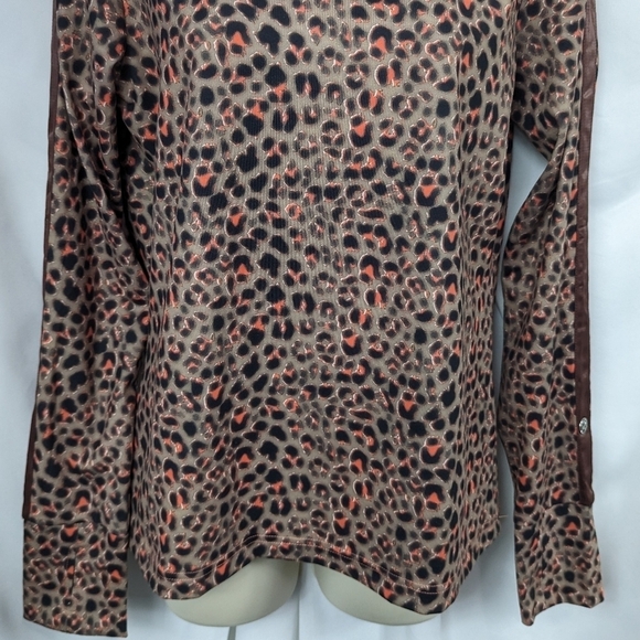 Daily Sports Mock Neck Athletic Top Sz M - Picture 4 of 13